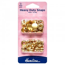 15 mm Gold Heavy Duty Snaps...