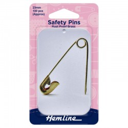 Safety Pins in Tin: Brass:...
