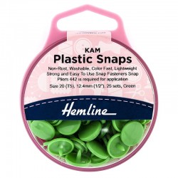 Green: Kam Plastic Snaps:...
