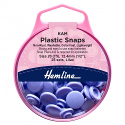 Lilac: Kam Plastic Snaps:...