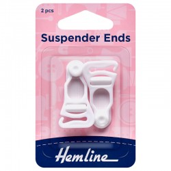 Suspender Ends: White - 1...