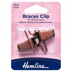 Braces Clip: 30mm: Bronze:...